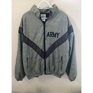 United States Army IPFU Full Zip Gray Jacket Size Large Regular